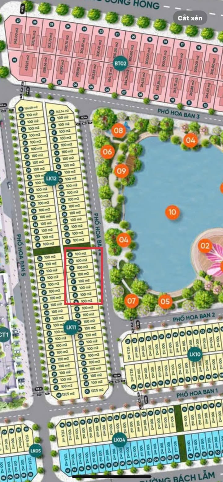 Đất dự án Yên Bái Riverside 100m² giá 3,9 tỷ - View hồ thoáng đẹp
