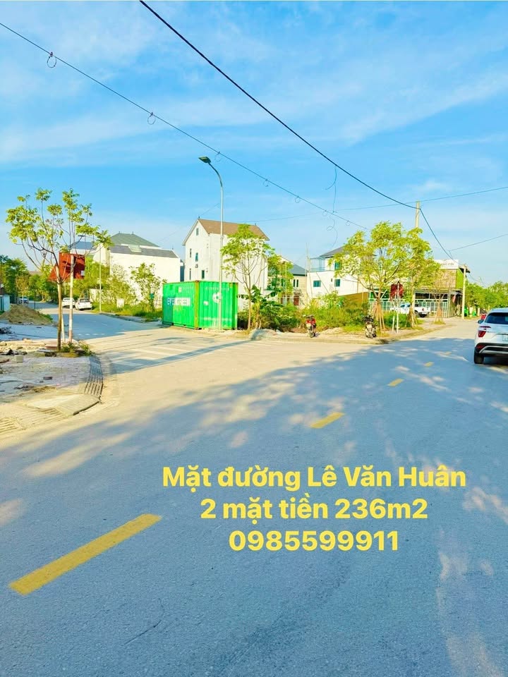 Lô đất 2 mặt tiền đường Lê Văn Huân, Phường Trần Phú 236m² - Cơ hội đầu tư hiếm có!