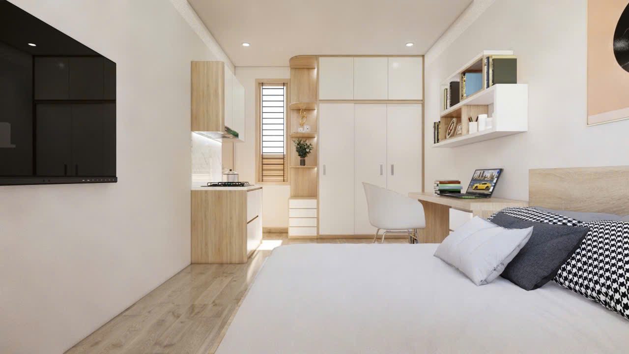 Căn hộ studio mini tại Việt Trì 23m² giá chỉ 3 triệu - Đầy đủ nội thất cao cấp!