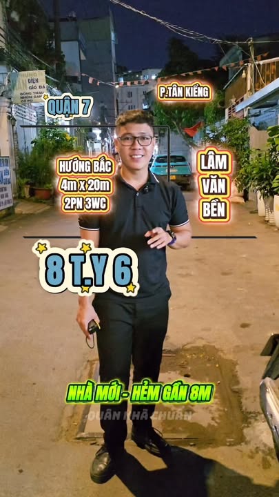 Nhà phố Lâm Văn Bền, Quận 7, 80m² giá 8.6 tỷ - Nhà xây mới, nội thất cơ bản!
