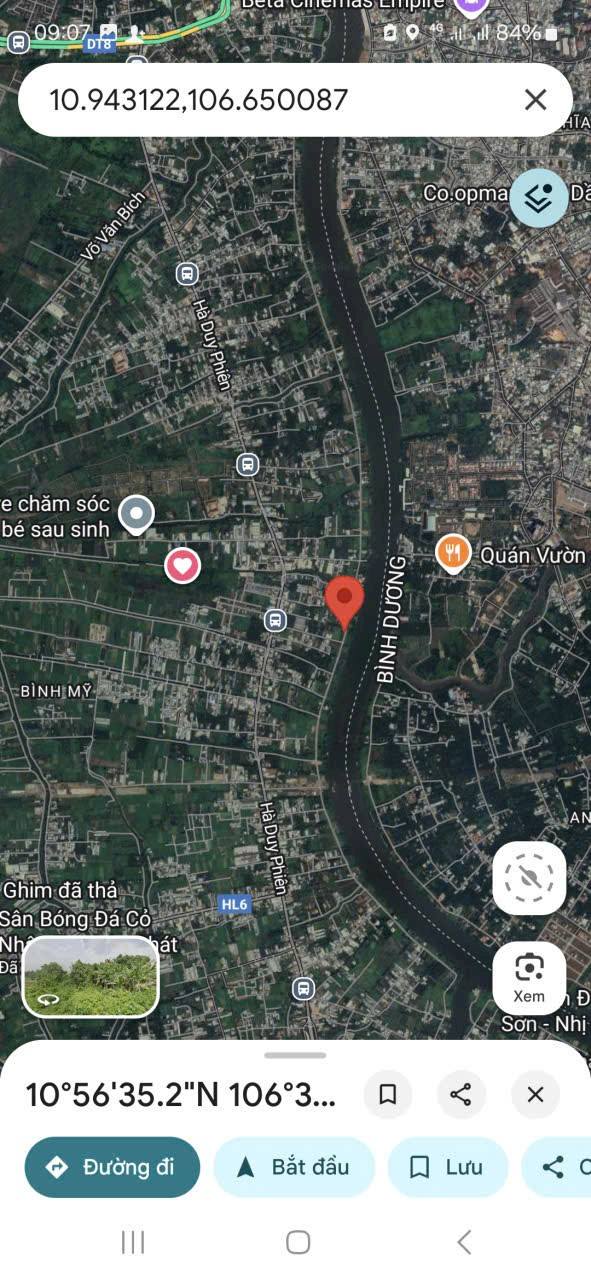 Đất vườn mặt tiền sông Sài Gòn 614m² - Cơ hội đầu tư tuyệt vời!