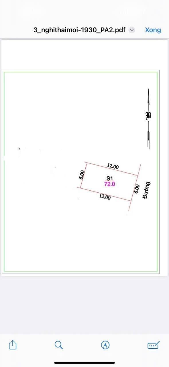 Đất nền xóm Thái Thọ, Nghi Thái 72m² giá 1.28 tỷ - Cơ hội đầu tư sinh lời!