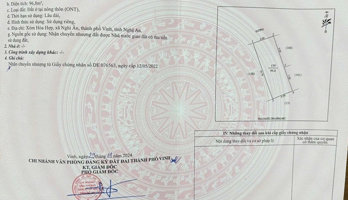 Đất nền Nghi Ân, Vinh 96.8m² giá 2 tỷ - Đầu tư lý tưởng!