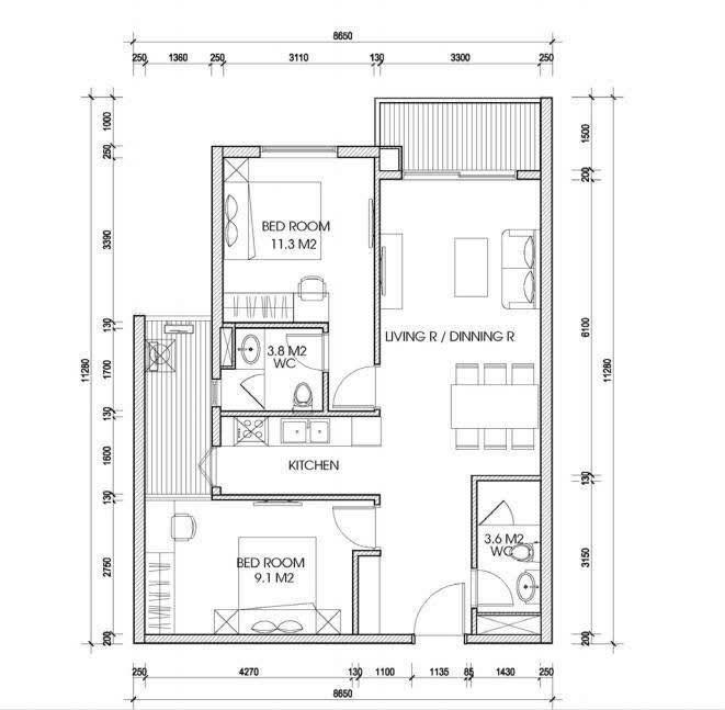 Căn hộ The TWO Hoàng Mai 79m² giá thỏa thuận - Không gian sống lý tưởng!