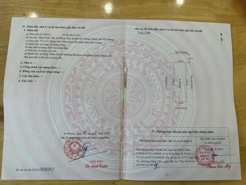 Lô đất Hồng Thái, An Dương 56m² giá 1,19 tỷ - Đầu tư sinh lời hấp dẫn!