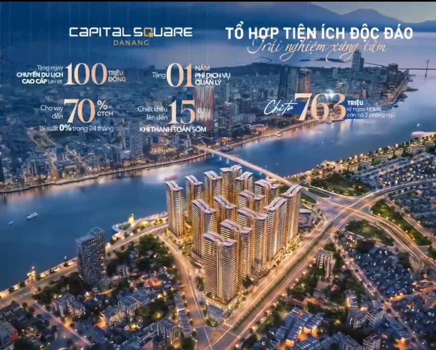 Căn hộ 2 phòng ngủ Capital Square Đà Nẵng 74m² giá 1,5 tỷ - Cơ hội đầu tư tuyệt vời!