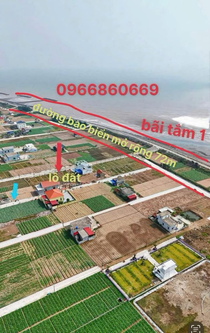 Đất nền biển Quất Lâm, 100m² giá 2.15 tỷ - Gần bãi tắm số 1!