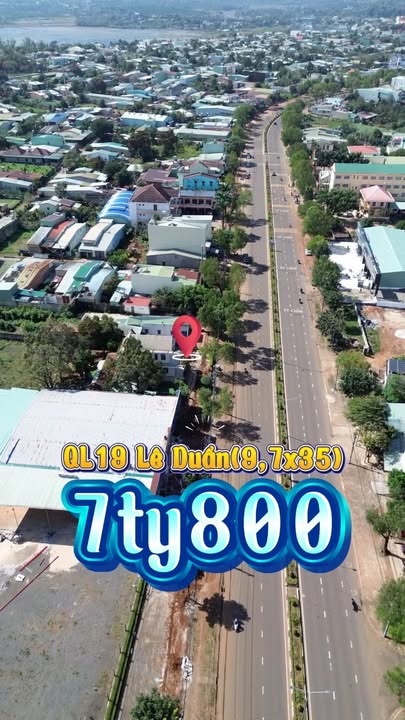 Đất nền mặt tiền QL19 Lê Duẩn, Pleiku 500m² giá 7.8 tỷ - Đầu tư sinh lời cao!