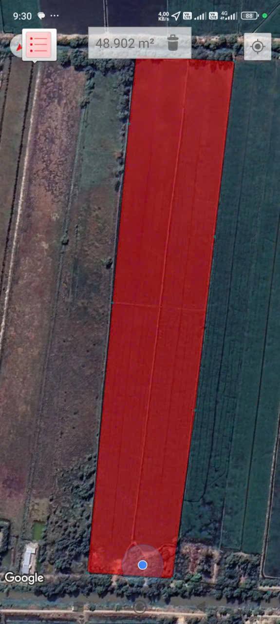 Đất ruộng 50.000m² xã Phú Lợi, huyện Giang Thành - Giá chỉ 4.25 tỷ, 2 mặt tiền lộ