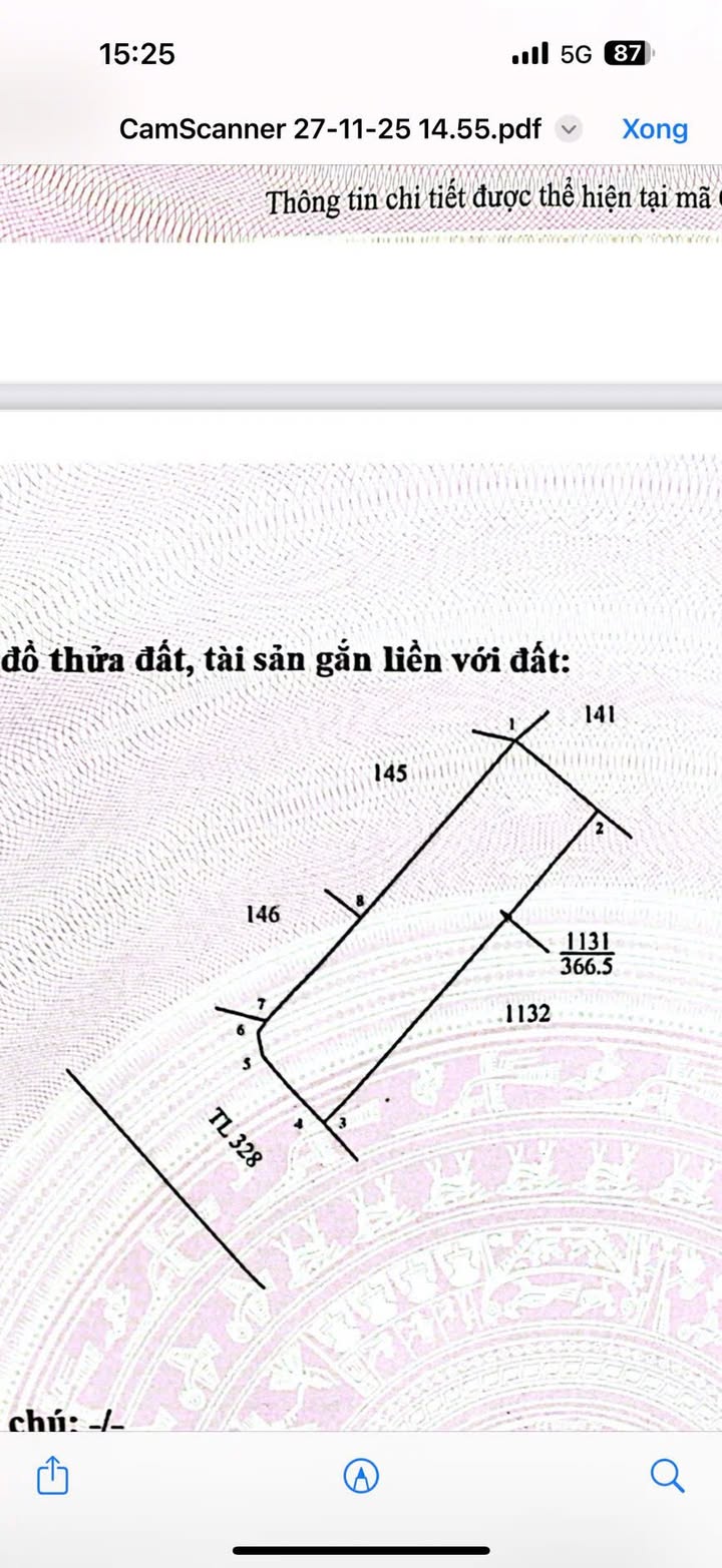 Đất mặt tiền Tỉnh lộ 328, Phước Tân, Xuyên Mộc, 370m² giá 3 tỷ - Kinh doanh thuận lợi!