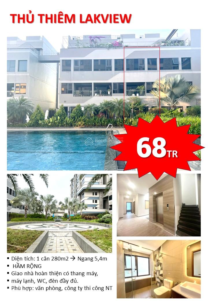 Văn phòng Thủ Thiêm LakeView 298m² giá 68 triệu - Thiết kế hiện đại, sẵn sàng vào làm việc!