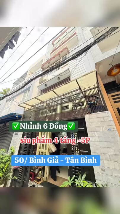 Nhà mini 4 tầng tại Bình Giã, Tân Bình 36m² giá 6.6 tỷ - Chính chủ bán gấp!