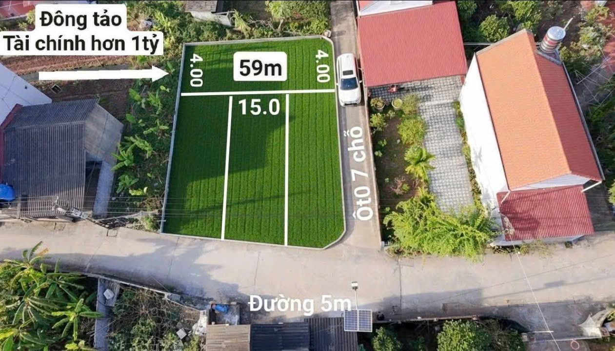 Đất ở Đông Tảo 59m² giá 1 tỷ - Sổ đỏ chính chủ, đầu tư sinh lời!