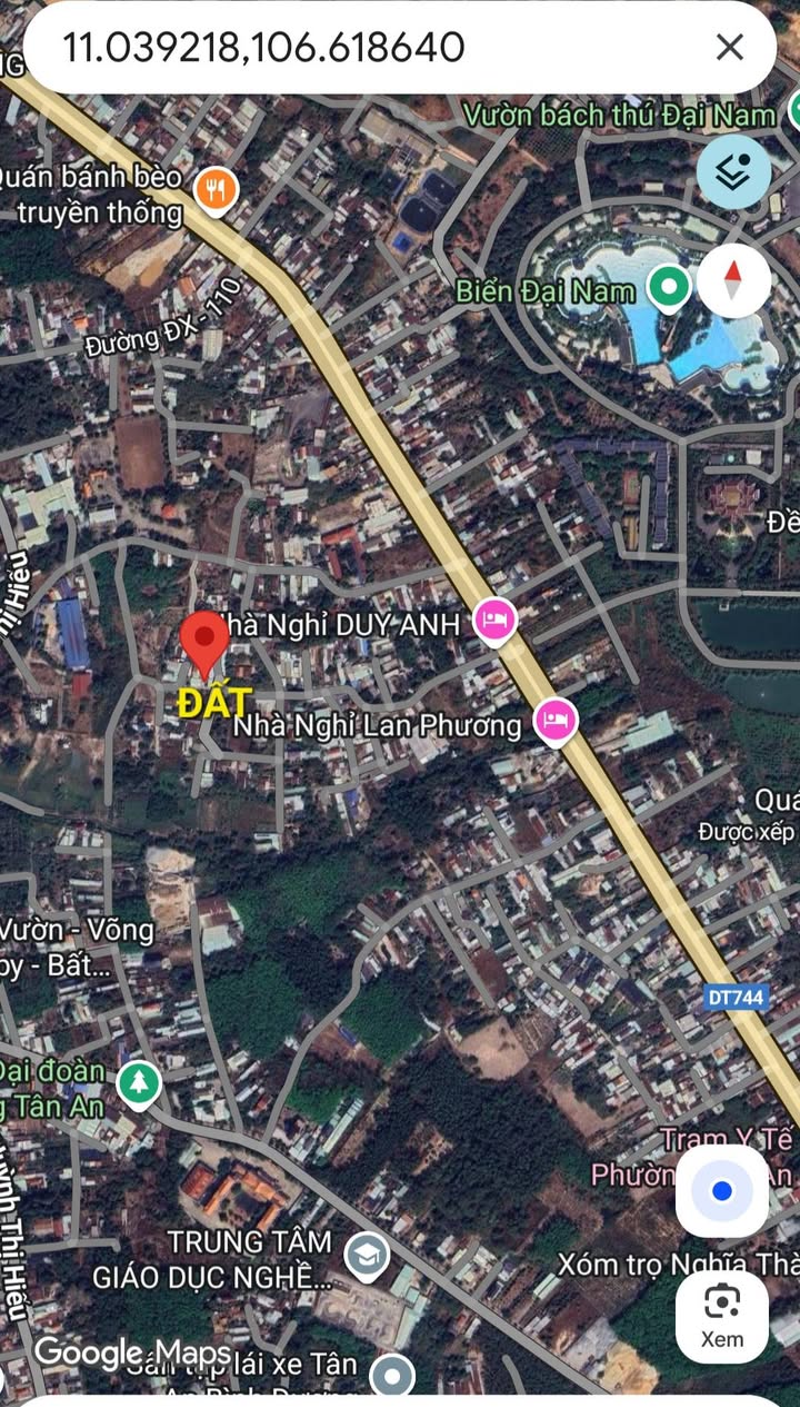 Đất Tân An Thủ Dầu Một 100m² giá chỉ 1.2 tỷ - Đường bê tông 4m thông