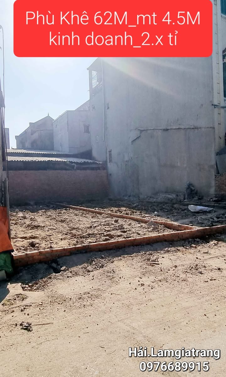 Đất nền Phù Khê 62m² giá 2 tỷ - Vị trí kinh doanh đắc địa!