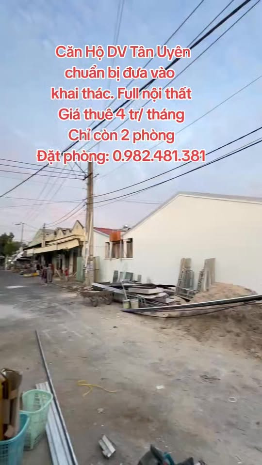 Căn hộ dịch vụ Tân Hiệp, Tân Uyên 35m² giá từ 3.5 triệu - Sẵn sàng phục vụ chuyên gia!