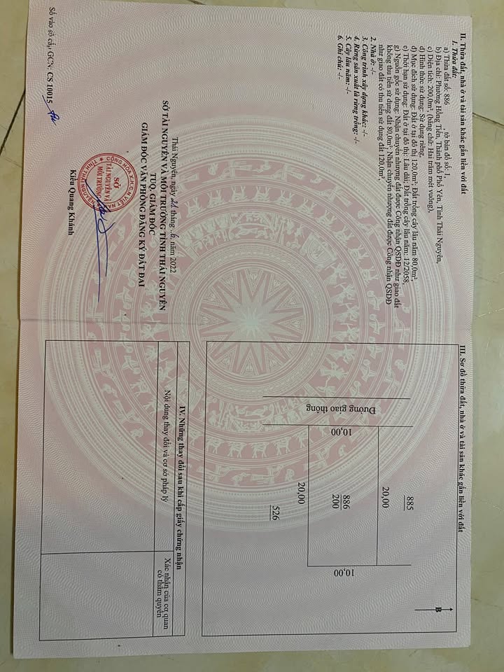 Đất nền Mãn Chiêm Phổ Yên 200m² giá 1 tỷ - Đầu tư sinh lời tuyệt vời!