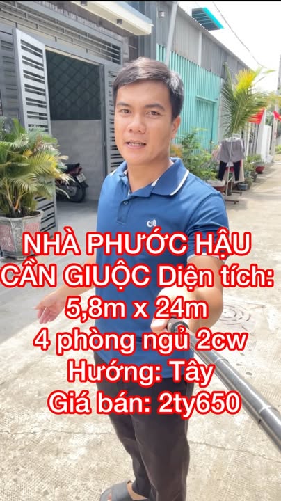 Nhà Phước Hậu, Cần Giuộc 139m² giá 2.65 tỷ - Đầu tư sinh lời ngay!