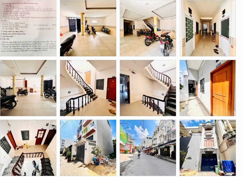 Căn hộ dịch vụ Gò Vấp 162m² giá 12.9 tỷ - Đầu tư sinh lời ngay!