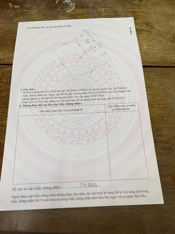 Đất thổ cư 100m² tại Phú Cát, Quốc Oai, Hà Nội - Sổ đỏ trao tay nhanh chóng!