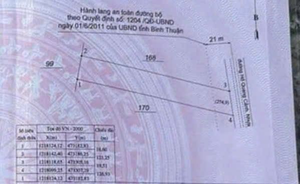 Đất mặt tiền đường 715 Thiện Nghiệp, Phan Thiết 2300m² - Cơ hội đầu tư tuyệt vời!