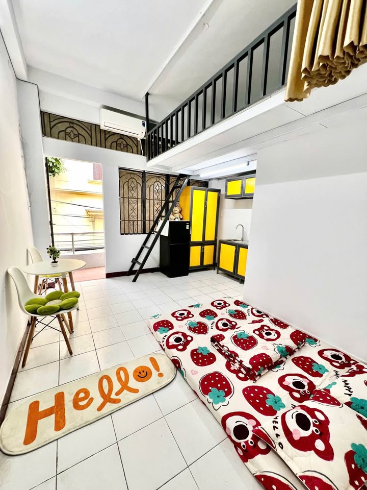 Phòng cho thuê 69 Nguyễn Gia Trí, Bình Thạnh - Full nội thất, gác rộng thoáng mát