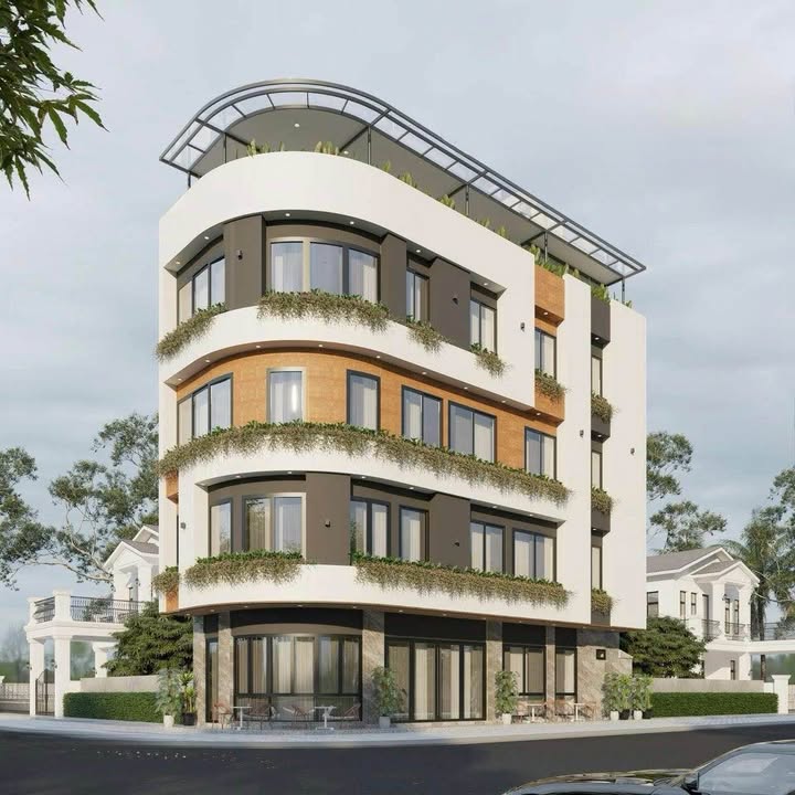 Cho thuê lô góc 4 tầng mặt tiền Hòa Cường Bắc, Đà Nẵng 180m² - Phù hợp cho kinh doanh văn phòng