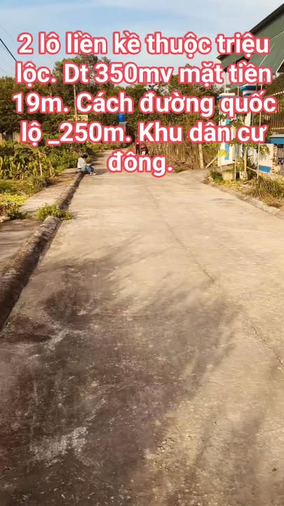 Đất liền kề 350m² xã Triệu Lộc, huyện Hậu Lộc - Tiềm năng kinh doanh lớn!