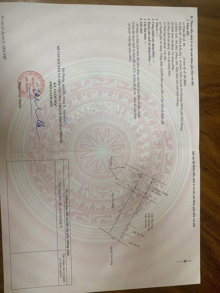 Đất mặt tiền thôn Kiều Hạ1, An Dương 198m² giá chỉ 2.1 tỷ - Đầu tư sinh lời ngay!