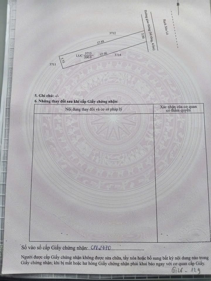 Đất nền mặt tiền Trương Vĩnh Nguyên Cái Răng 189m² giá 899 triệu - Sổ hồng chính chủ!