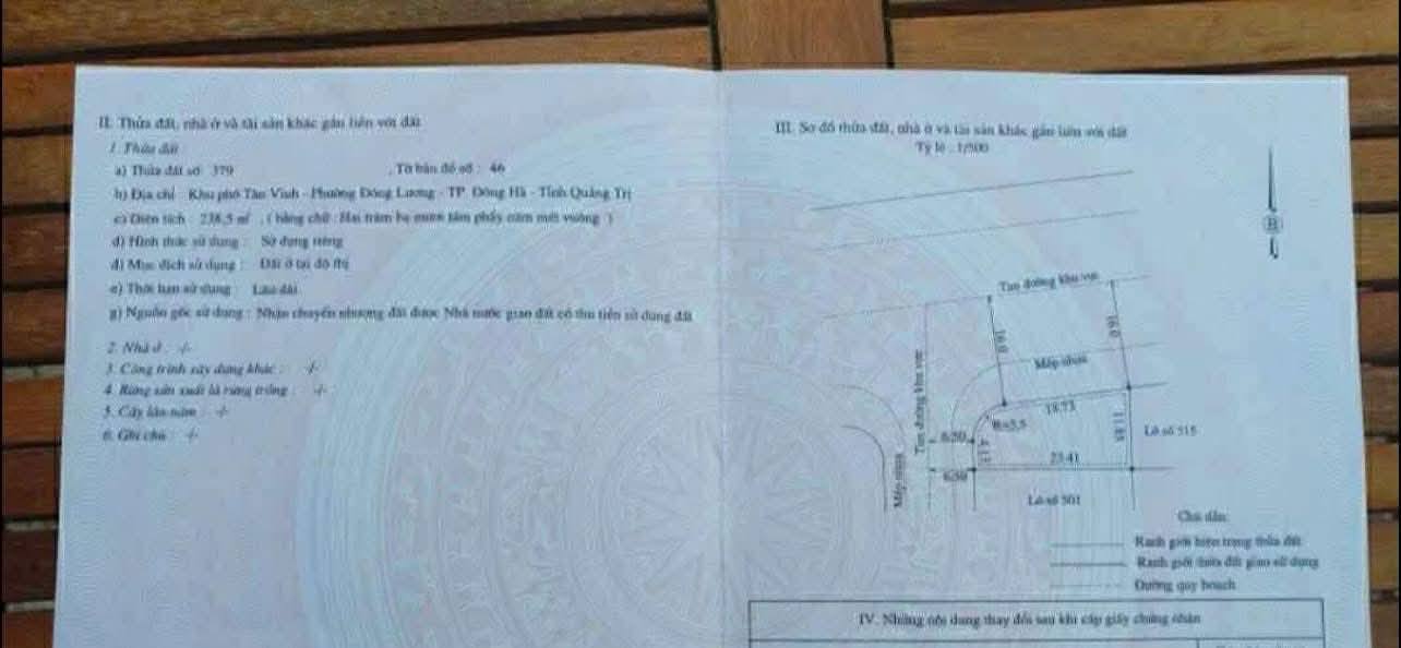 Đất nền góc 2 mặt tiền Nguyễn Hữu Thọ, Đông Hà 278m² giá 3 tỷ - Tiềm năng kinh doanh vượt trội!