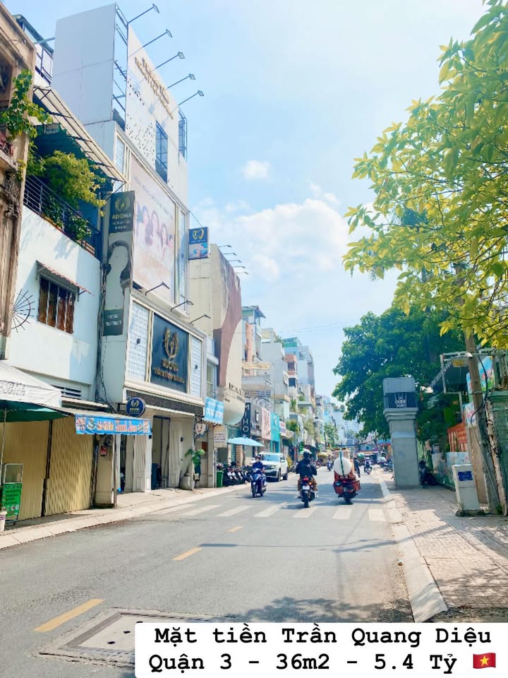 Nhà mặt tiền Trần Quang Diệu Quận 3 - 36m² giá 5.4 tỷ - Đầu tư sinh lời ngay!