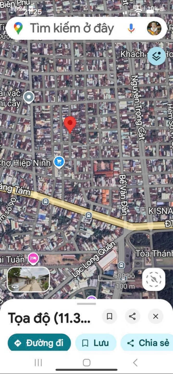 Đất thổ cư 138m² khu phố Hiệp Lễ, Tây Ninh giá 1.25 tỷ - Vị trí đẹp gần chợ Hiệp Ninh!