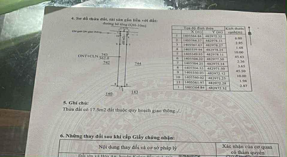 Đất nền tại Thôn 1, xã Hòa An, huyện Krông Pắc 360m² giá 470 triệu - Cơ hội đầu tư hấp dẫn!