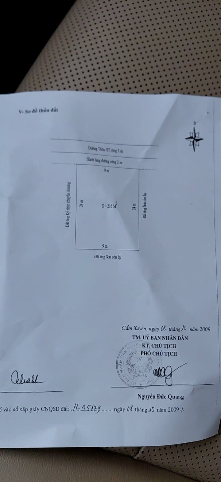 Đất nền Cẩm Vịnh, Cẩm Xuyên 216m² giá 1.95 tỷ - Vị trí đẹp, cơ hội đầu tư tốt!