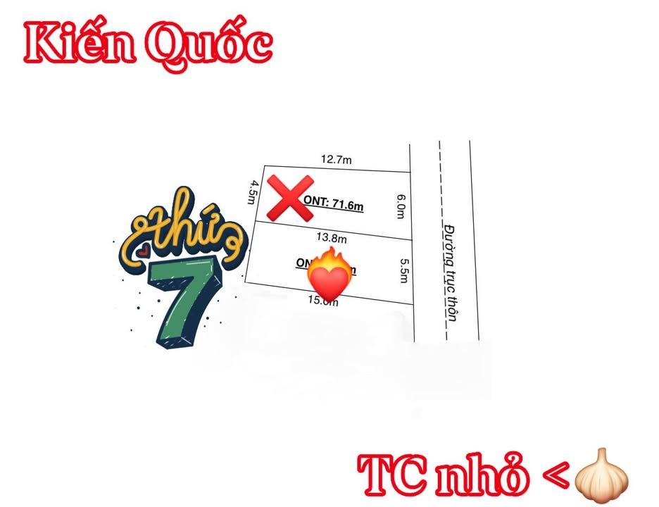 Đất Kiến Quốc 72m² giá thỏa thuận - Cơ hội đầu tư hiếm có!