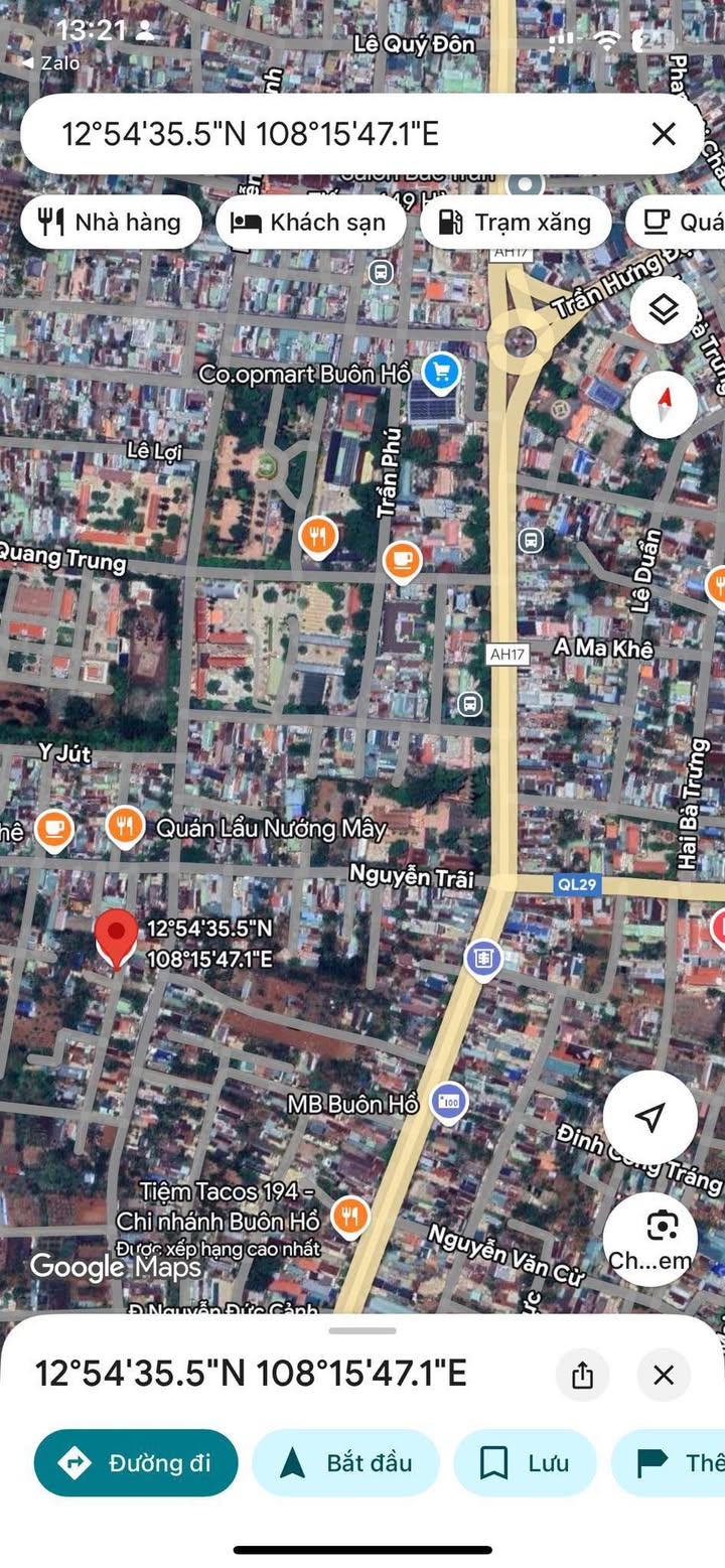 Nhà cấp 4 + Đất thổ cư 108m² tại Hẻm 59 Nguyễn Trãi, Buôn Hồ - Giá chỉ 1.65 tỷ!