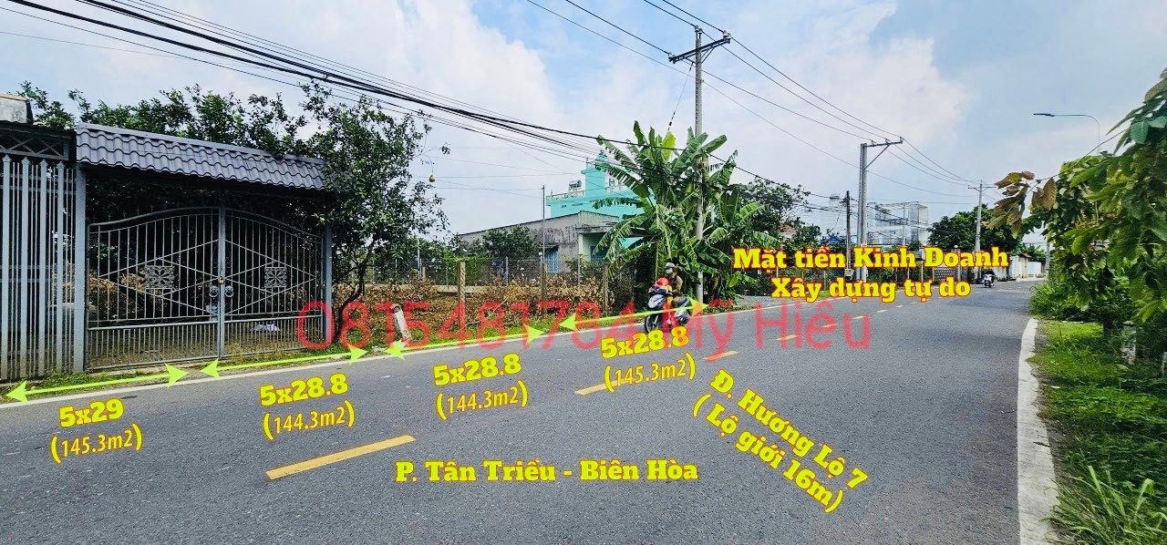 Đất mặt tiền kinh doanh Tân Triều Biên Hòa 145m² giá 2 tỷ - Cơ hội đầu tư lý tưởng!