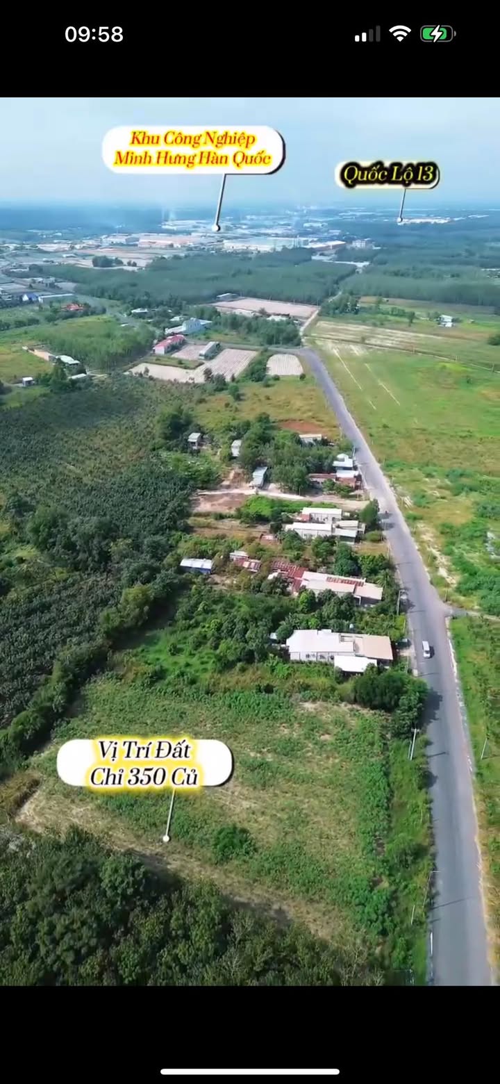 Đất thổ cư 80m² đường số 47 Minh Hưng - Đầu tư sinh lời chỉ 350 triệu!