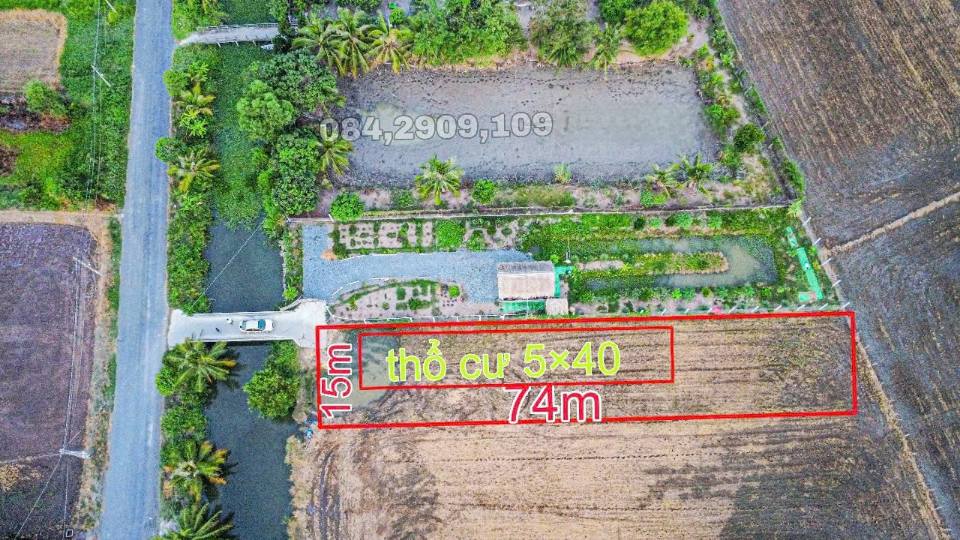 Đất nền đường Đỗ Văn Giàu, Tân An, 1093m², giá 5.6 tỷ - Cơ hội đầu tư tuyệt vời!
