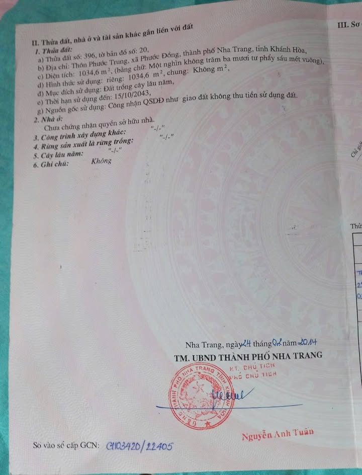 Đất thổ cư 1064m² Phước Đồng - Giá chỉ 9.576 tỷ, cơ hội đầu tư tuyệt vời!