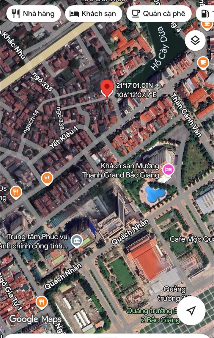 Nhà 2 tầng phường Ngô Quyền, Bắc Giang 54m² giá 3 tỷ - Khu dân trí cao