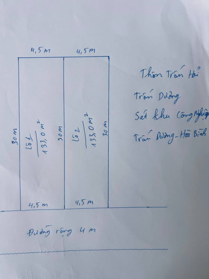 Đất ở Trấn Dương Vĩnh Bảo Hải Phòng 133m² giá 1 tỷ - Đầu tư sinh lời ngay!