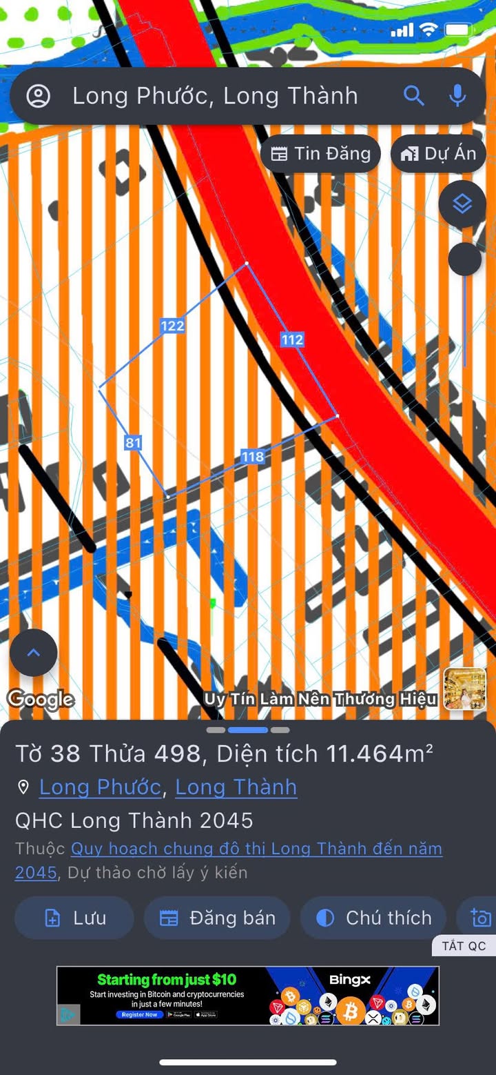 Đất nền mặt tiền Quốc Lộ 51, Long Phước, Long Thành - 11.464m² - Cơ hội đầu tư tuyệt vời!