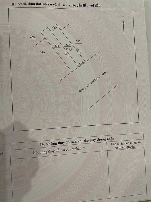 Đất kinh doanh đường Bắc Sơn Thái Nguyên 131m² giá 841 triệu - Cơ hội đầu tư tuyệt vời!