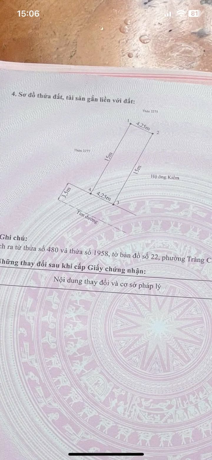 Đất nền Cát Vũ – Tràng Cát 63,7m² giá 2,42 tỷ - Đầu tư sinh lời ngay!