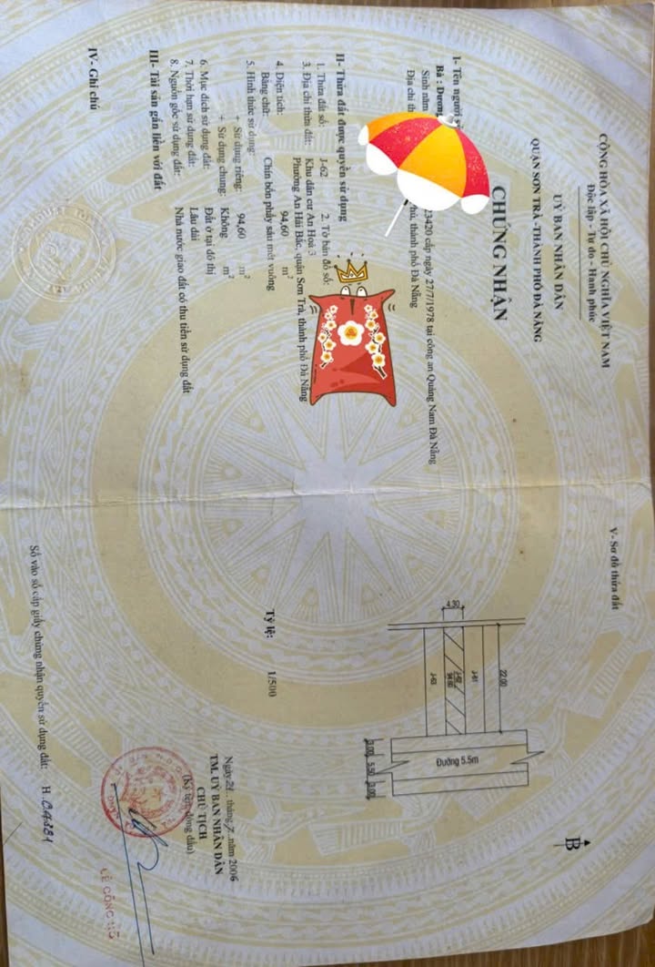 Đất mặt tiền đường Thế Lữ, An Hải, Đà Nẵng 95m² giá 7.8 tỷ - Cơ hội đầu tư tuyệt vời!