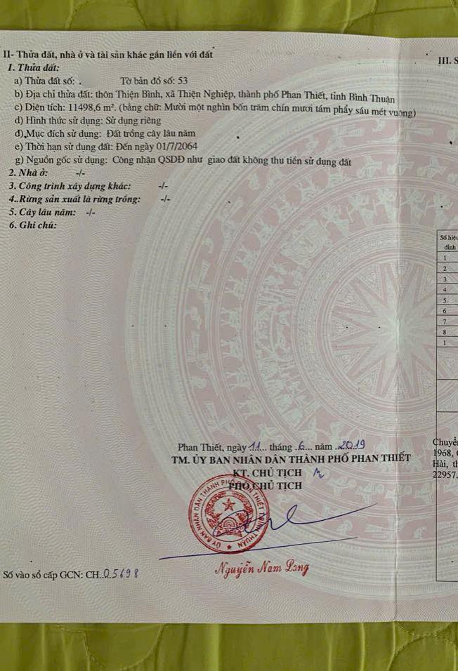 Đất lâu năm 11.498m² Thiện Nghiệp giá 3.2 tỷ - Đầu tư sinh lời hấp dẫn!