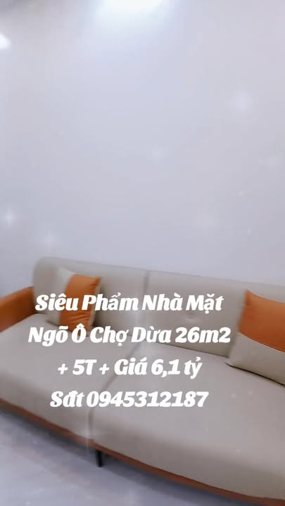 Nhà mặt ngõ Ô Chợ Dừa 26m² giá 6.1 tỷ - Vị trí đắc địa, thoáng sáng!