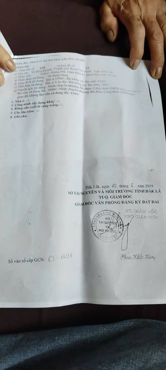 Đất thổ cư Hòa Phú 259m² giá 920 triệu - Đầu tư sinh lời tốt!